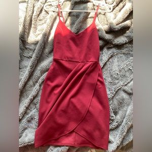 Mini red lulus hocoming dress
